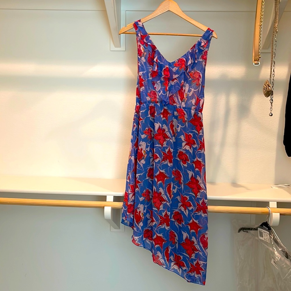 Cute uneven cut floral dress